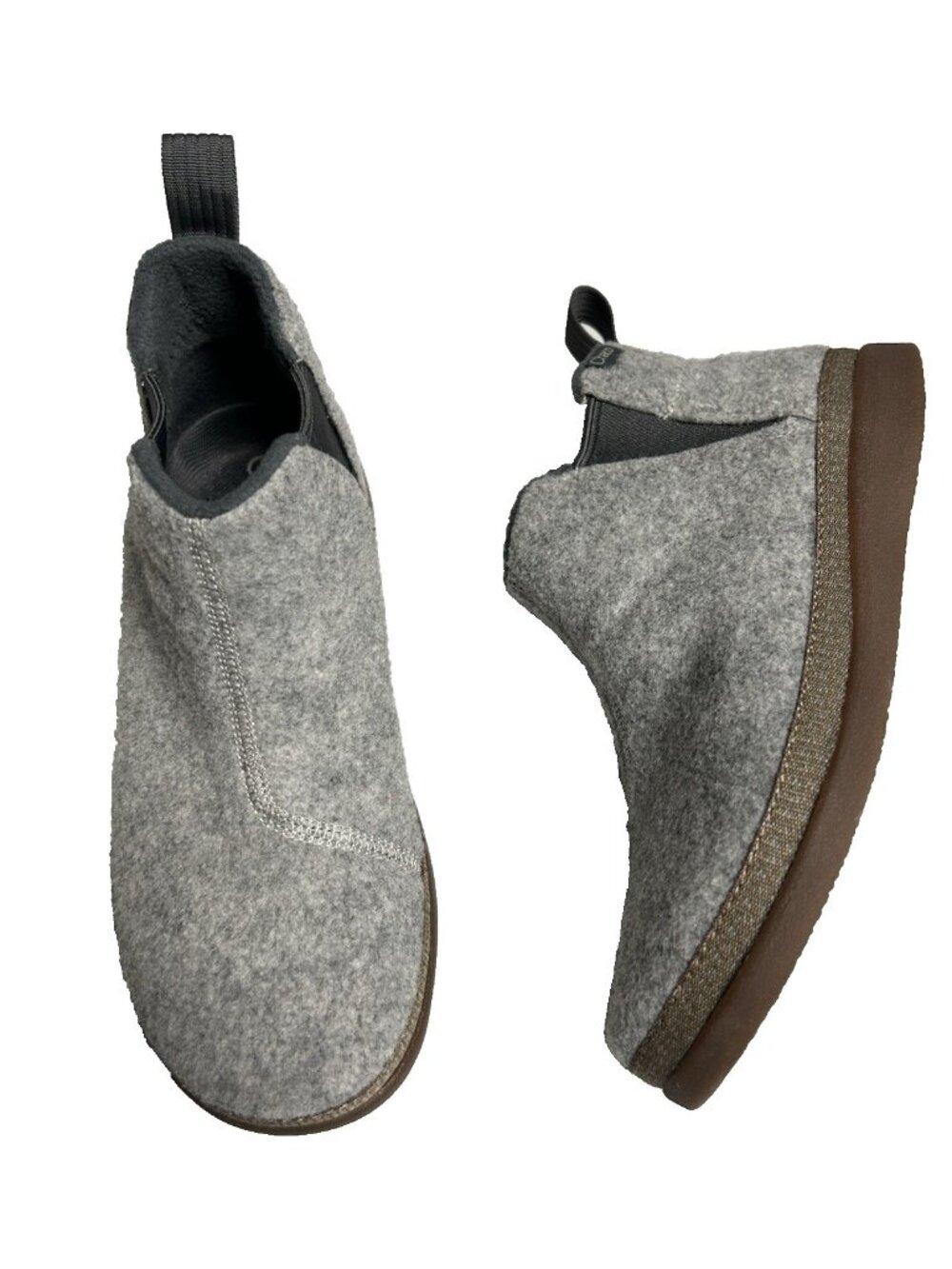 Chaco Revel Chelsea Boots Womens Size 7 Gray Luvseat Footbed EUC